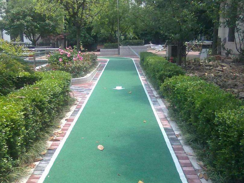 塑胶跑道施工现场